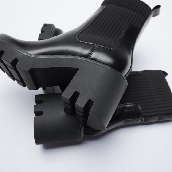 NWT Zara Lug Boots - Picture 5 of 11